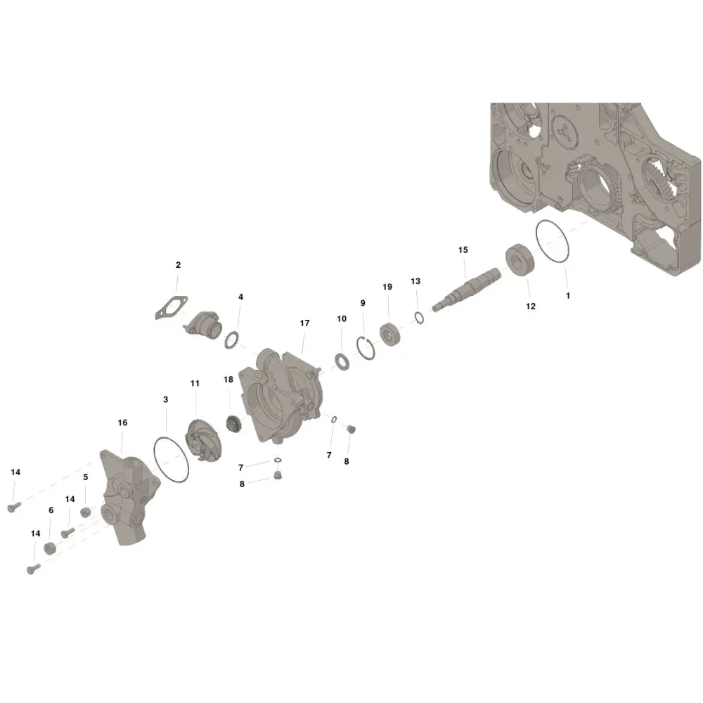 Cummins 4955707 Zestaw pompy wody | Sklep Cummins