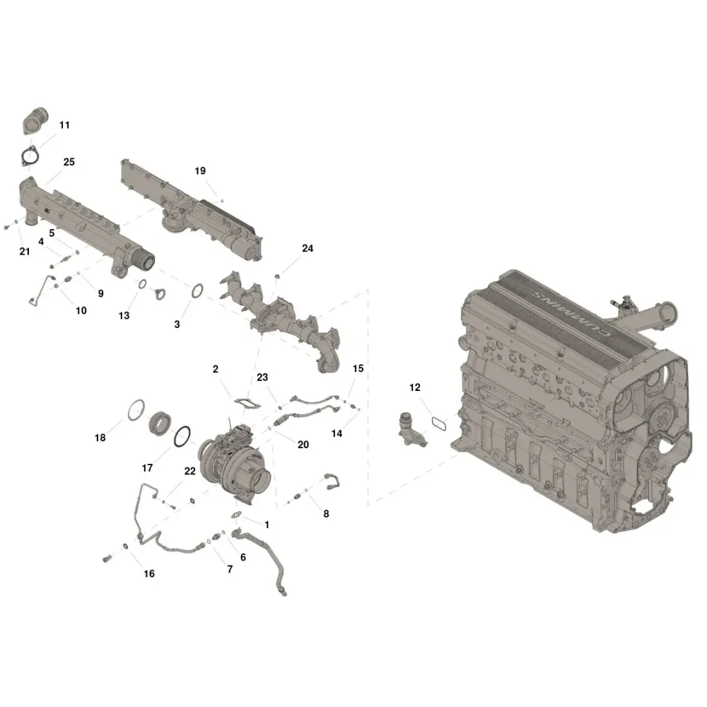 Cummins 5581380 Zestaw chłodnicy recyrkulacji spalin | Części Cummins