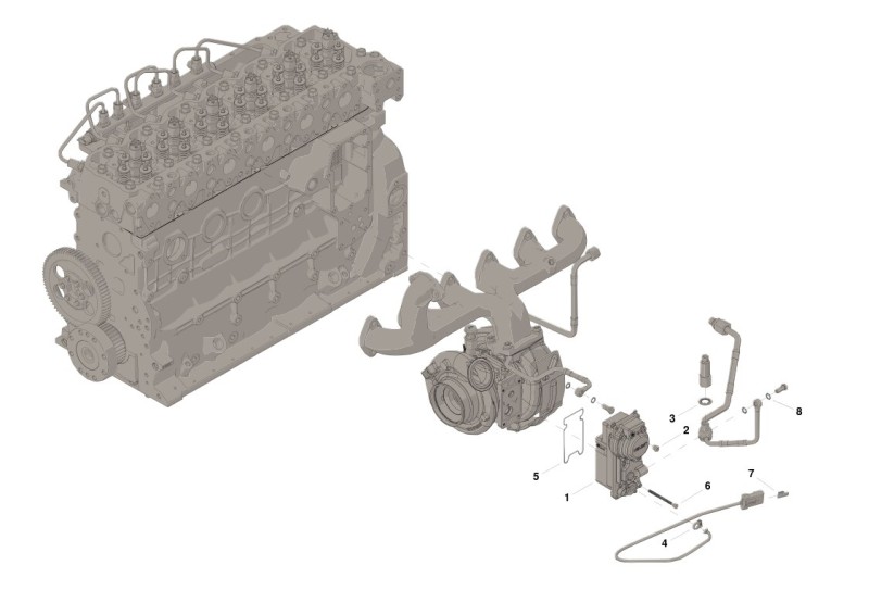 Cummins 4034123 Zestaw elektrycznego siłownika turbosprężarki