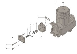 Cummins 3559571 Zespół serwisowy odciążacza qe