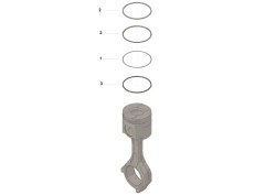Cummins 3803880 Zestaw pierścieni sprężarki