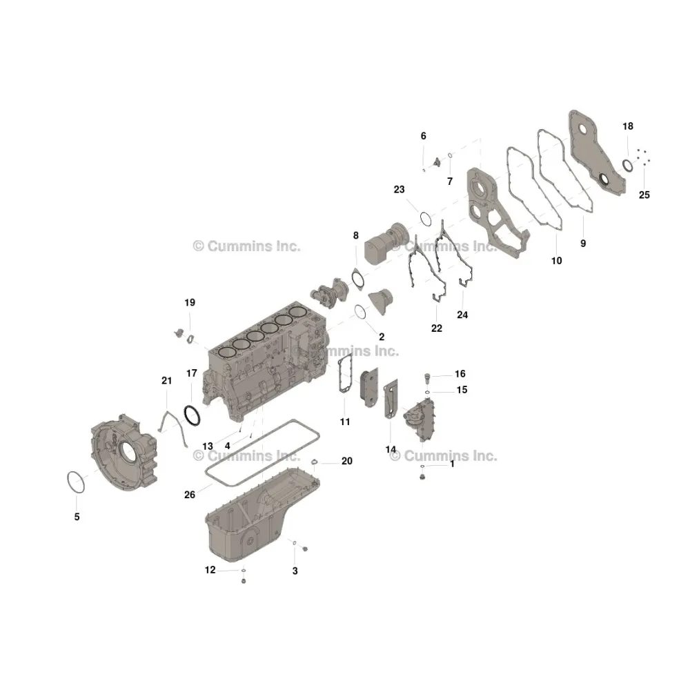 Cummins 3800558 Zestaw uszczelek dołu silnika | Sklep Dealera Cummins
